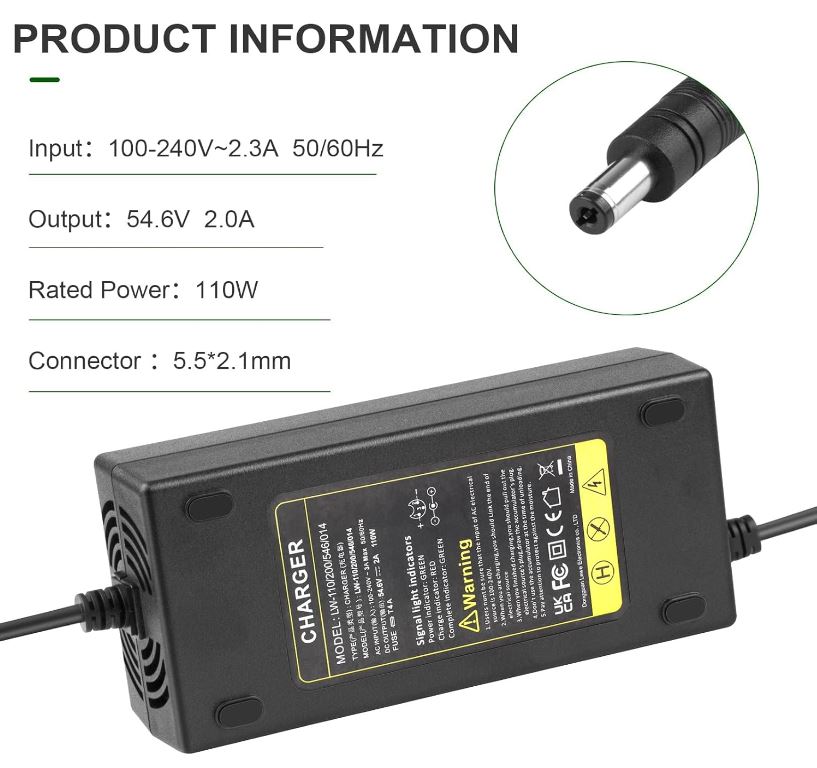 5.5x2.1-mm-зарядно-54.6V-2A